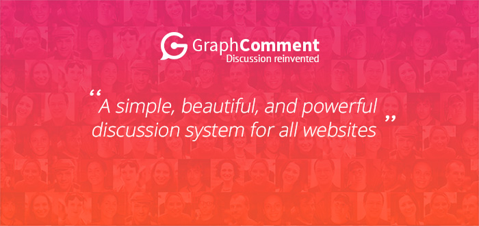 GraphComment Banner - "A simple,beautiful, and powerful discussion system for all websites"